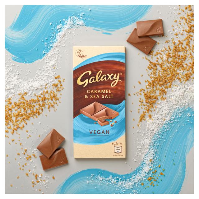 Galaxy Vegan Caramel & Sea Salt Chocolate Vegetarian & Vegan M&S   