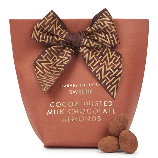 Harvey Nichols Cocoa Dusted Milk Chocolate Almonds FOOD CUPBOARD M&S   