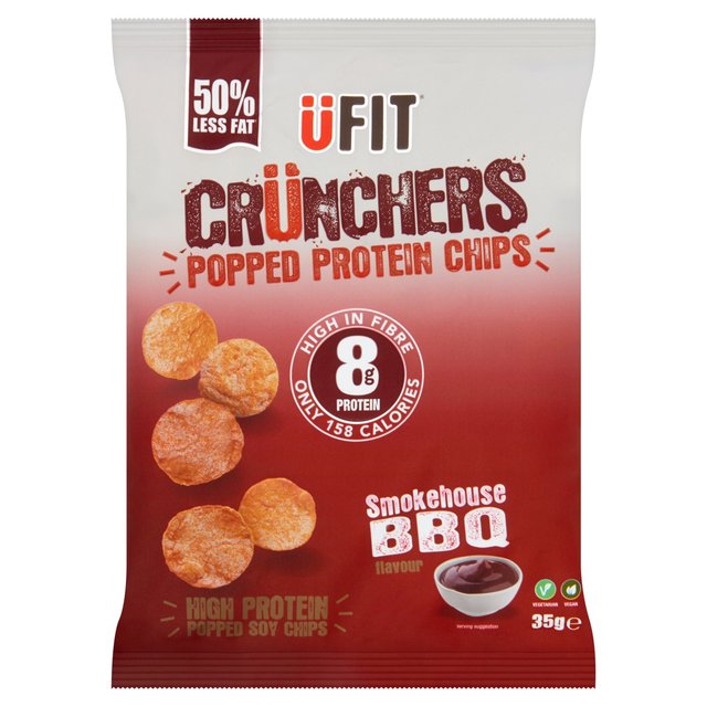 UFIT Crunchers Smokehouse BBQ High Protein Popped Chips