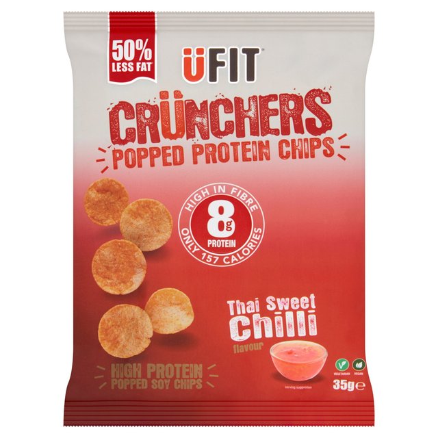 UFIT Crunchers Thai Sweet Chilli High Protein Popped Chips General Health & Remedies M&S Default Title  