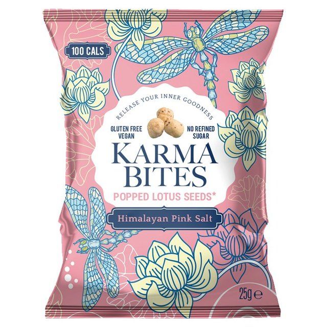 Karma Bites Popped Lotus Seeds Himalayan Pink Salt Vegetarian & Vegan M&S Default Title  