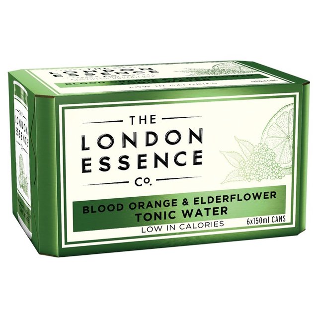 London Essence Co. Blood Orange & Elderflower Tonic Water Cans GOODS M&S   