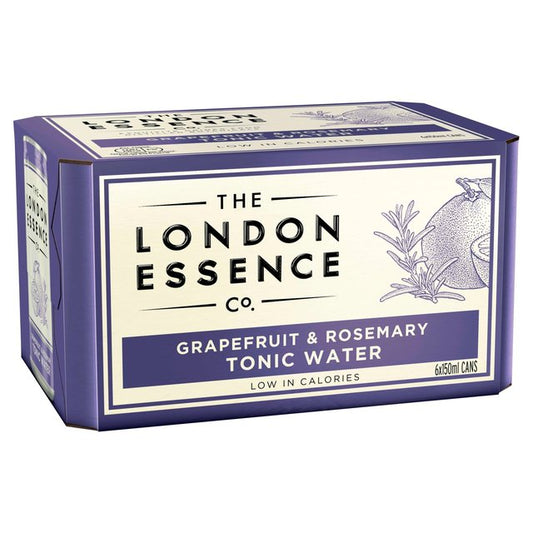 London Essence Co. Grapefruit & Rosemary Tonic Water Cans - McGrocer