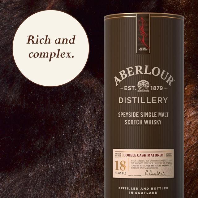 Aberlour 18 Year Old Speyside Single Malt Scotch Whisky BEER, WINE & SPIRITS M&S   