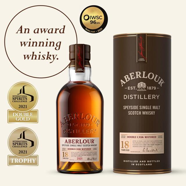 Aberlour 18 Year Old Speyside Single Malt Scotch Whisky BEER, WINE & SPIRITS M&S   