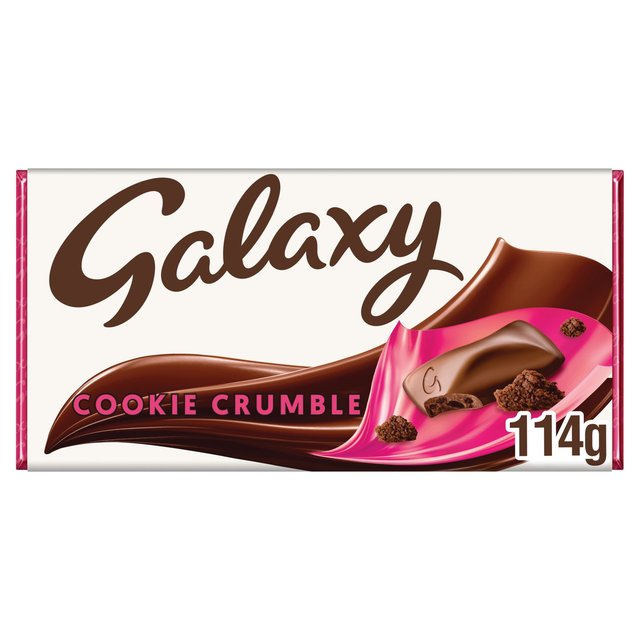 Galaxy Cookie Crumble & Milk Chocolate Block Bar Vegetarian