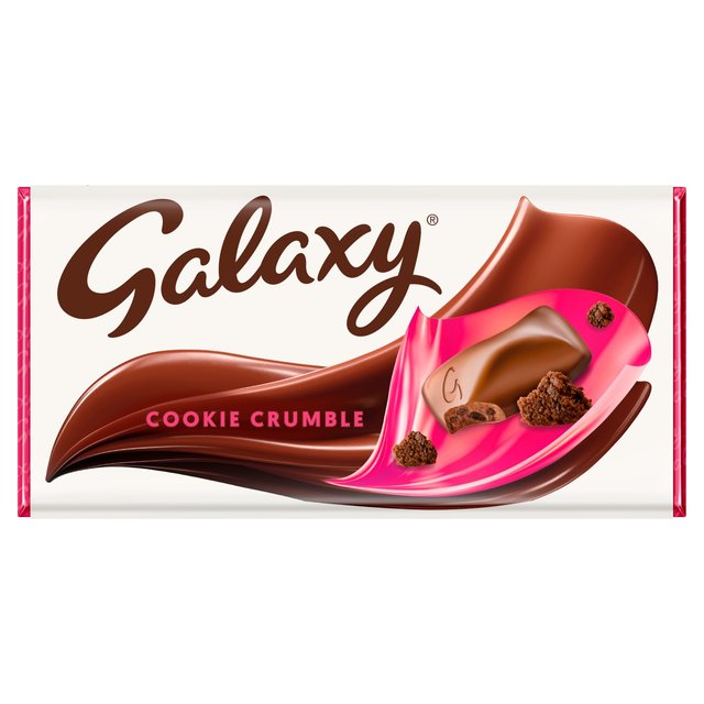 Galaxy Cookie Crumble & Milk Chocolate Block Bar Vegetarian Sweets M&S   