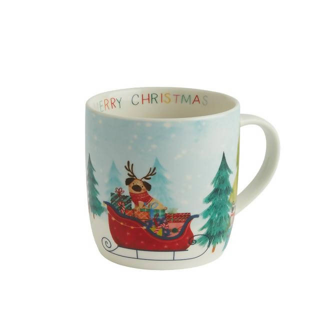 Sainsbury's Home Santa & Pug Mug