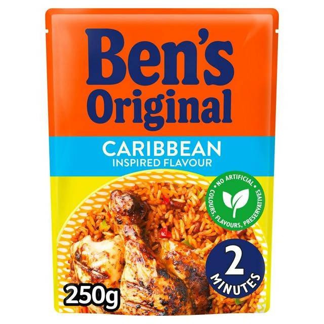 Bens Original Caribbean Microwave Rice 250g Microwave rice Sainsburys   