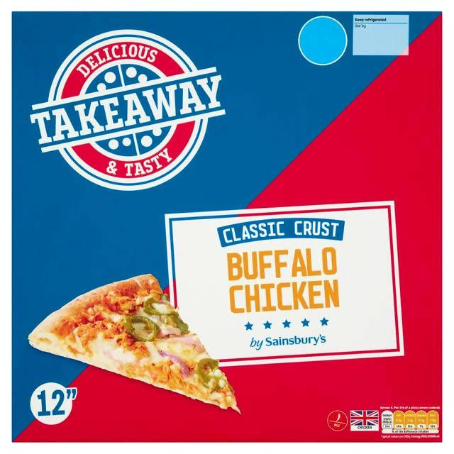 Sainsbury's Takeaway Classic Crust Buffalo Chicken 535g Italian Sainsburys   