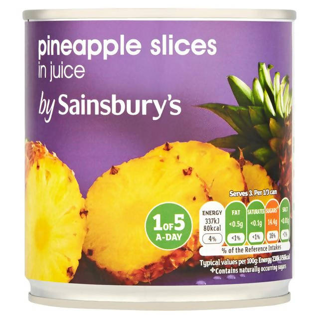 Sainsbury's Pineapple Slices in Juice 425g