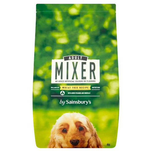 Sainsbury's Dry Dog Food Mixer 4kg All bigger packs Sainsburys   