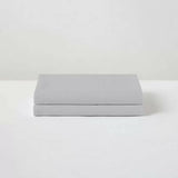 Purity Home Easy-care 400 Thread Count Cotton Pillowcases, 2 Pack in Light Grey GOODS Costco UK   