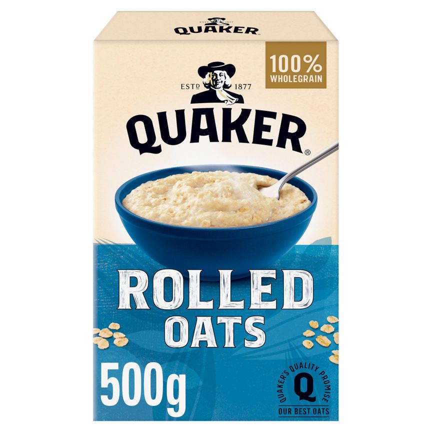 Quaker 100% Wholegrain Rolled Porridge Oats Cereals ASDA   