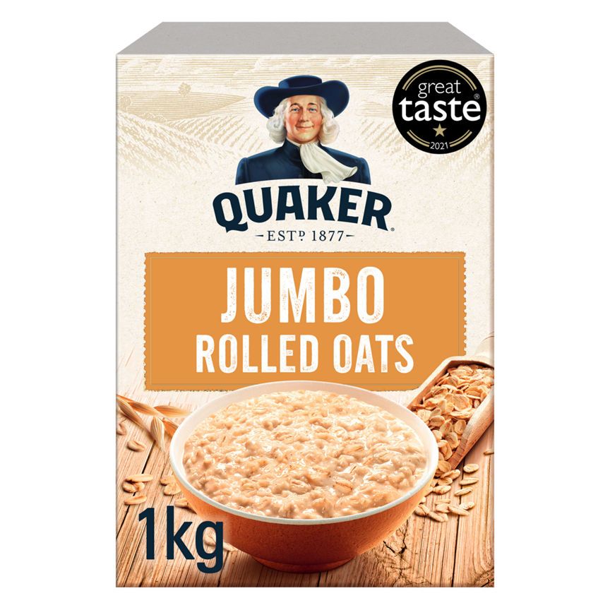 Quaker Porridge Jumbo Oats Cereals ASDA   