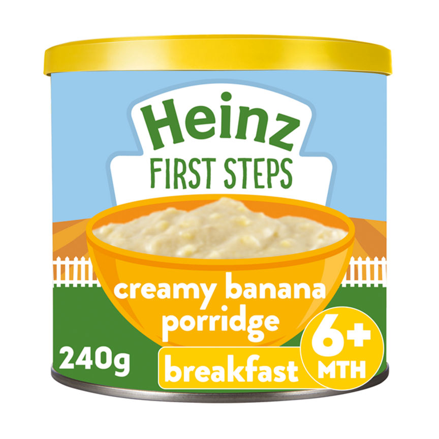 Heinz Sunrise Banana Baby Porridge 6+ Months GOODS ASDA   