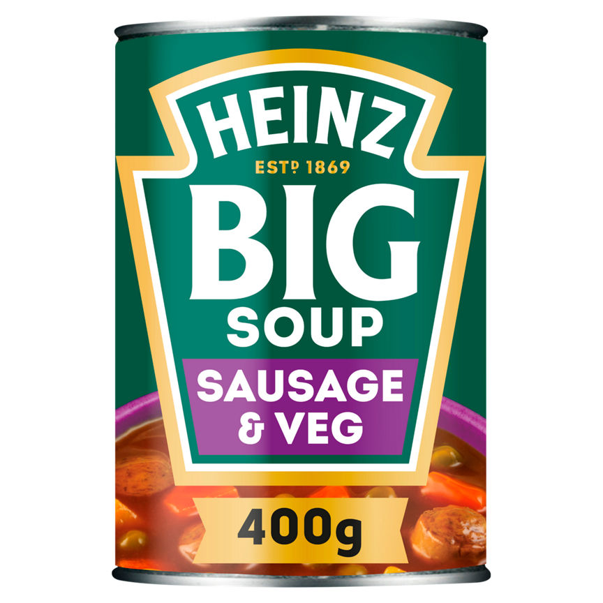 Heinz Simmerin' Sausage & Veg Big Soup Canned & Packaged Food ASDA   