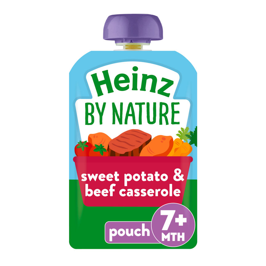 Heinz Sweet Potato & Beef Casserole Pouch 7m+ Baby Food ASDA   