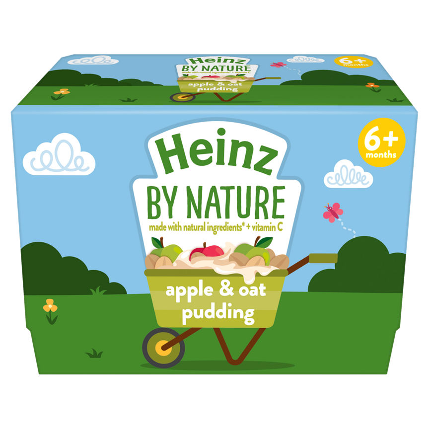 Heinz By Nature Apple & Oat Pudding 4+ Months Baby Food ASDA   