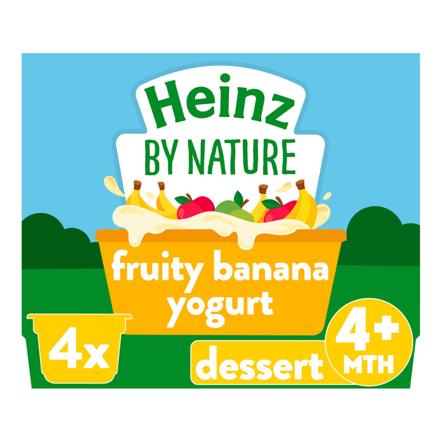 Heinz By Nature Fruity Banana Yogurt 4+ Months Baby Food ASDA   