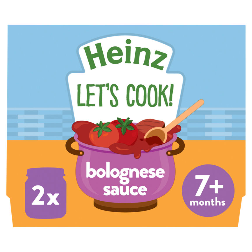 Heinz Let's Cook Bolognese Sauce 7+ Months Baby Food ASDA   