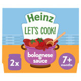 Heinz Let's Cook Bolognese Sauce 7+ Months Baby Food ASDA   