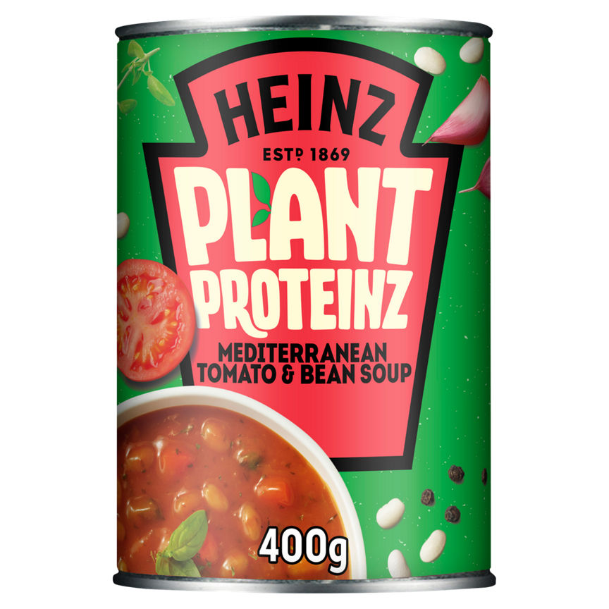 Heinz Plant Proteinz Mediterranean Tomato Soup Canned & Packaged Food ASDA   