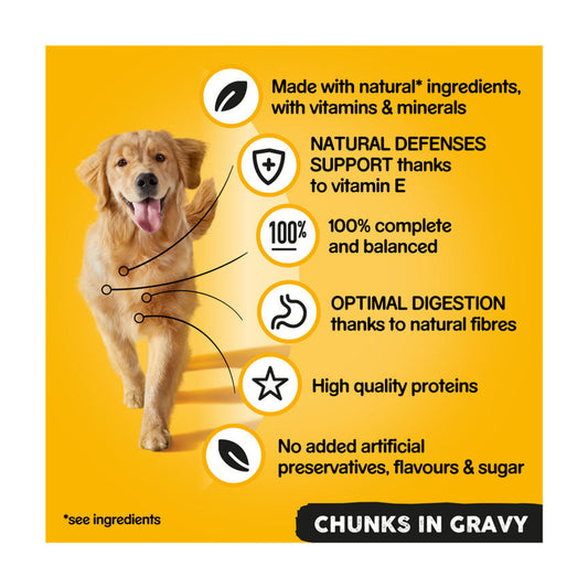 Pedigree Adult Wet Dog Food Tins Mixed in Gravy GOODS ASDA   