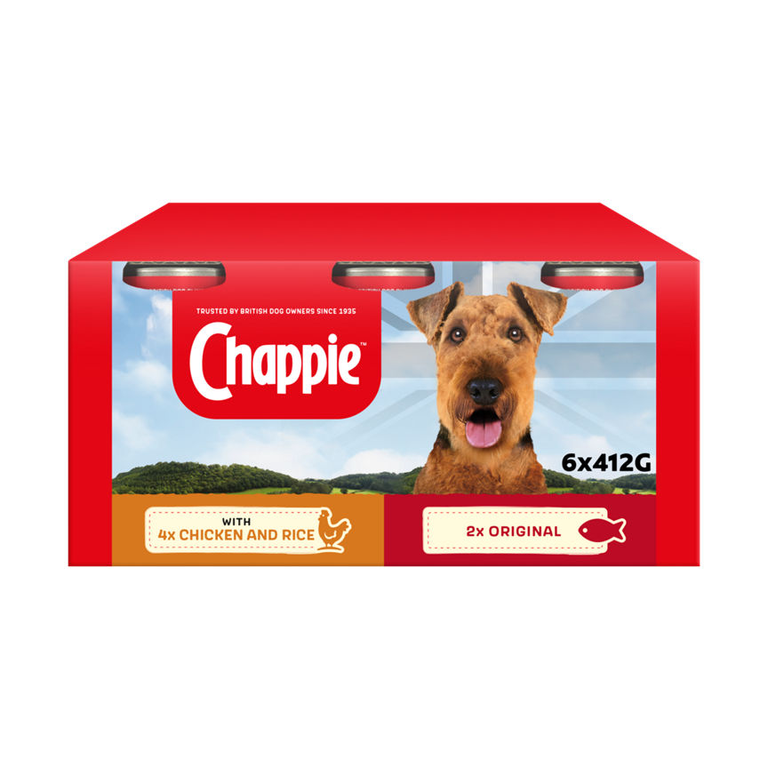 Chappie Adult Wet Dog Food Tins Favourites in Loaf Dog Food & Accessories ASDA   