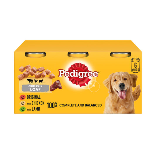 Pedigree Adult Wet Dog Food Tins Mixed in Loaf - McGrocer