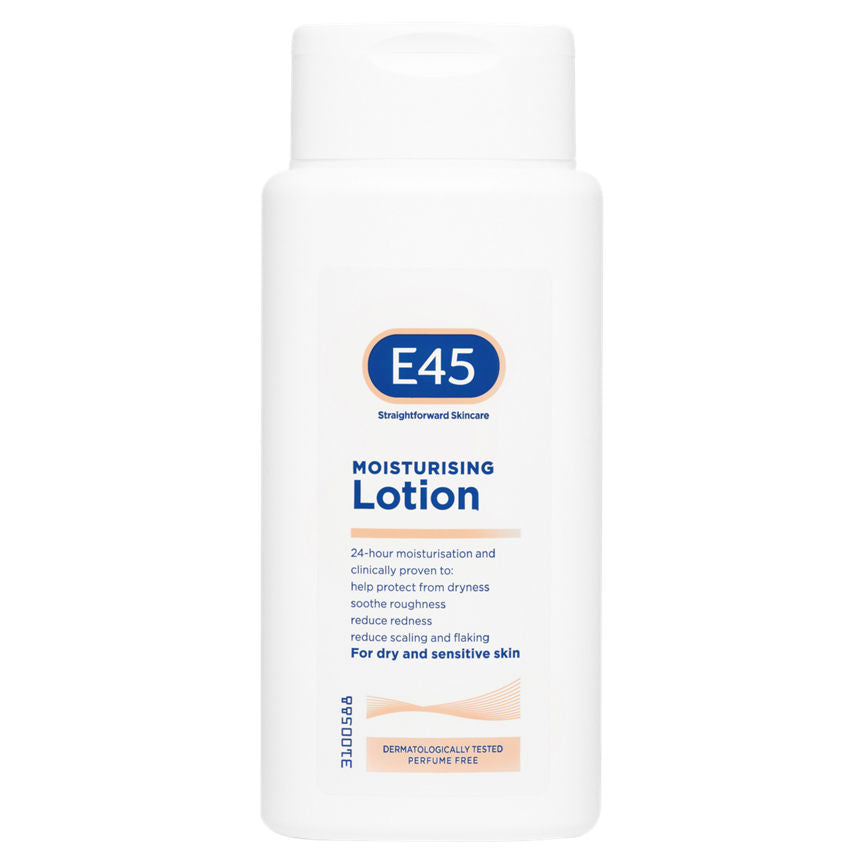 E45 Moisturiser Lotion, body, face and hands lotion for very dry skin 500ml Body Care ASDA   