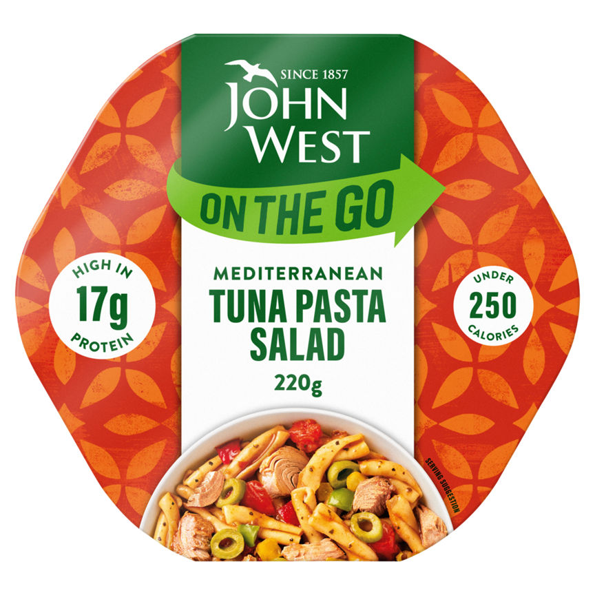 John West On The Go Mediterranean Tuna Pasta Salad GOODS ASDA   