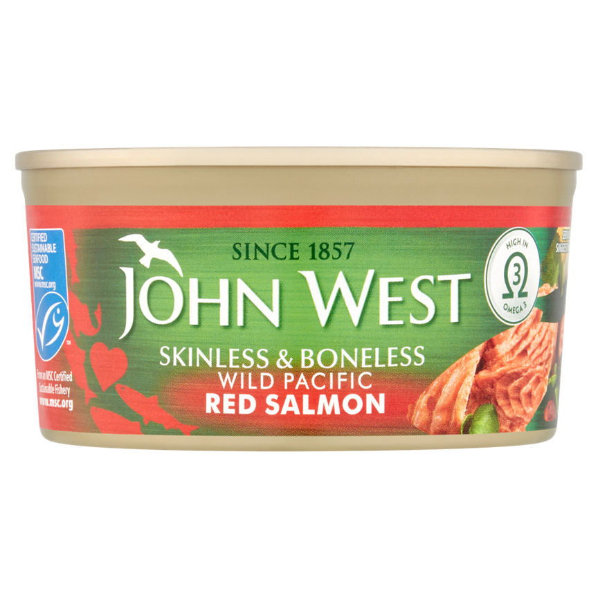 John West Skinless & Boneless Wild Pacific Red Salmon GOODS ASDA   