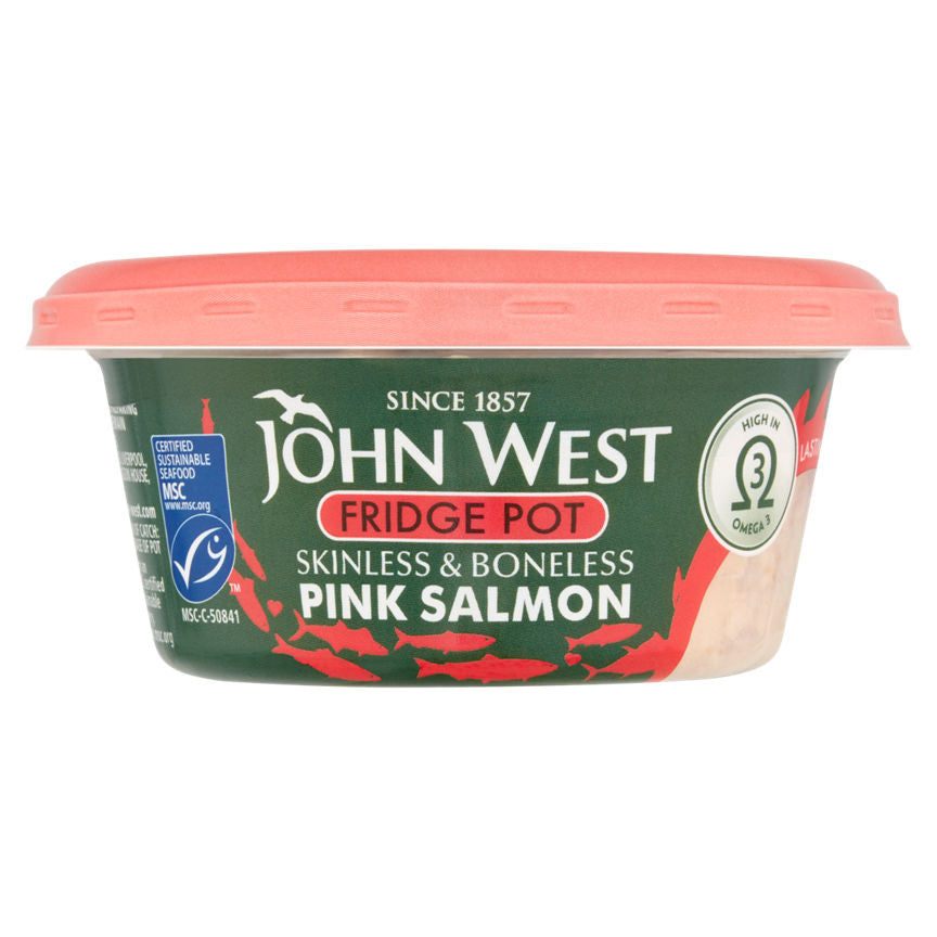 John West Fridge Pot Skinless & Boneless Pink Salmon