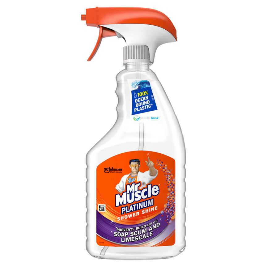 Mr Muscle Platinum Shower Shine Spray Accessories & Cleaning ASDA   