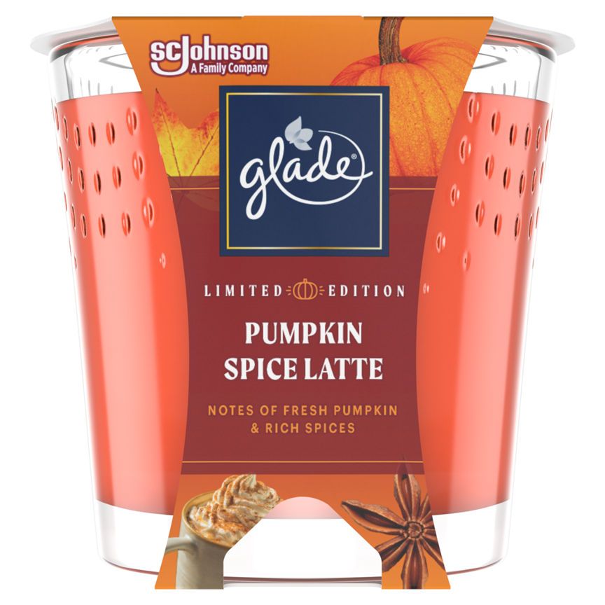 Glade Candle Small Scented Candle Pumpkin Spice Latte