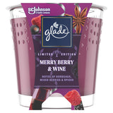 Glade Candle Small Scented Candle Merry Berry & Wine - McGrocer