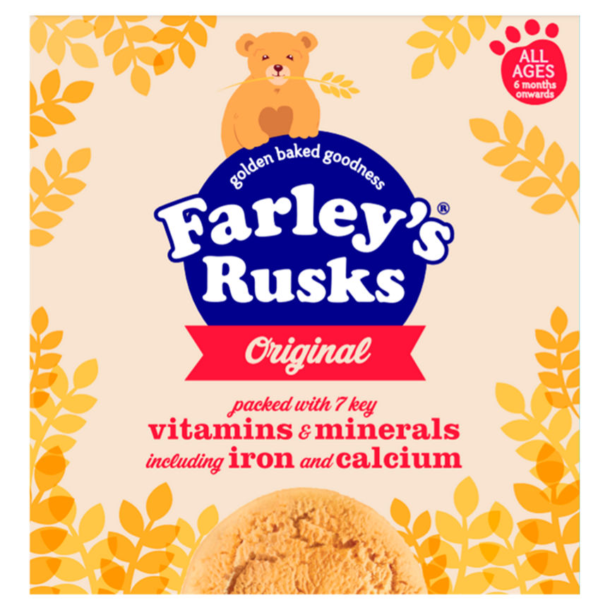 Heinz Original Farley's Rusks 4+ Months Baby Food ASDA   