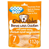 Good Boy Chewables Mini Chicken Bones Rawhide Free Dog Treats 7 Pack Dog Food & Accessories ASDA   