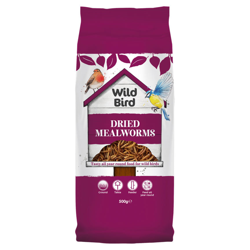 Wild Bird Dried Mealworms Bird Food