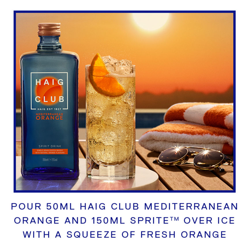 Haig Club Mediterranean Orange Flavoured Spirit Drink GOODS ASDA   