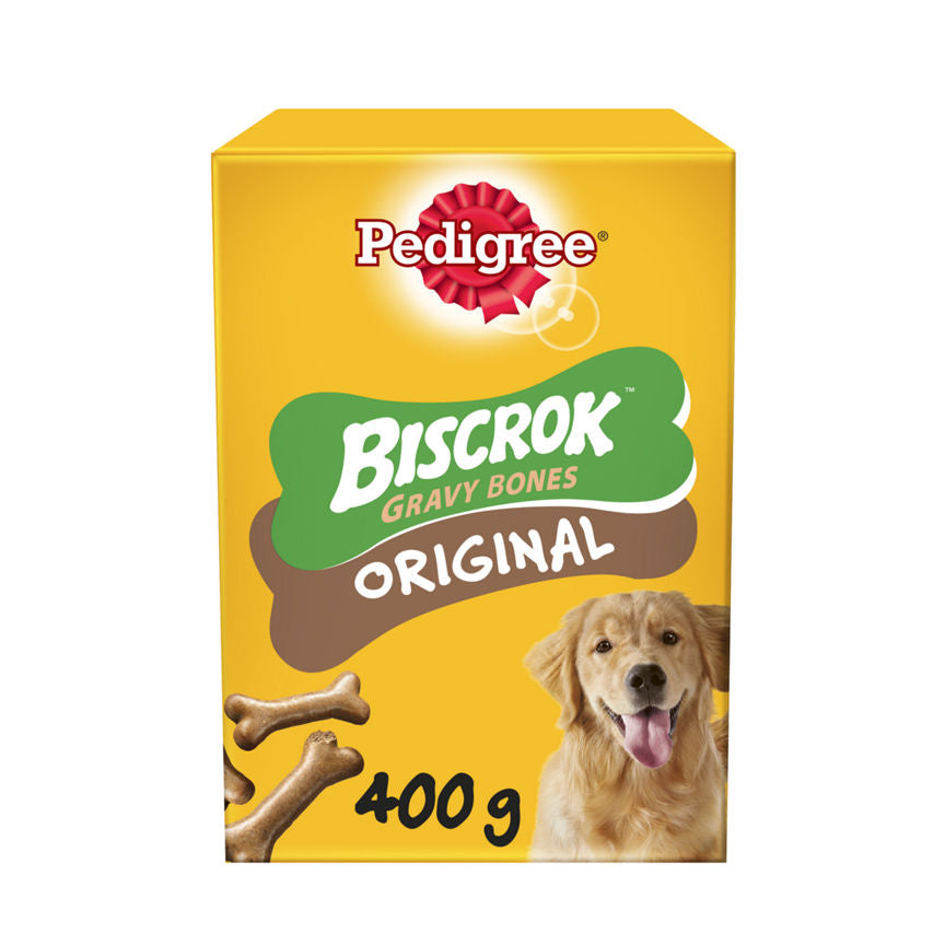 Pedigree Biscrok Gravy Bones Adult Dog Treats Original Biscuits