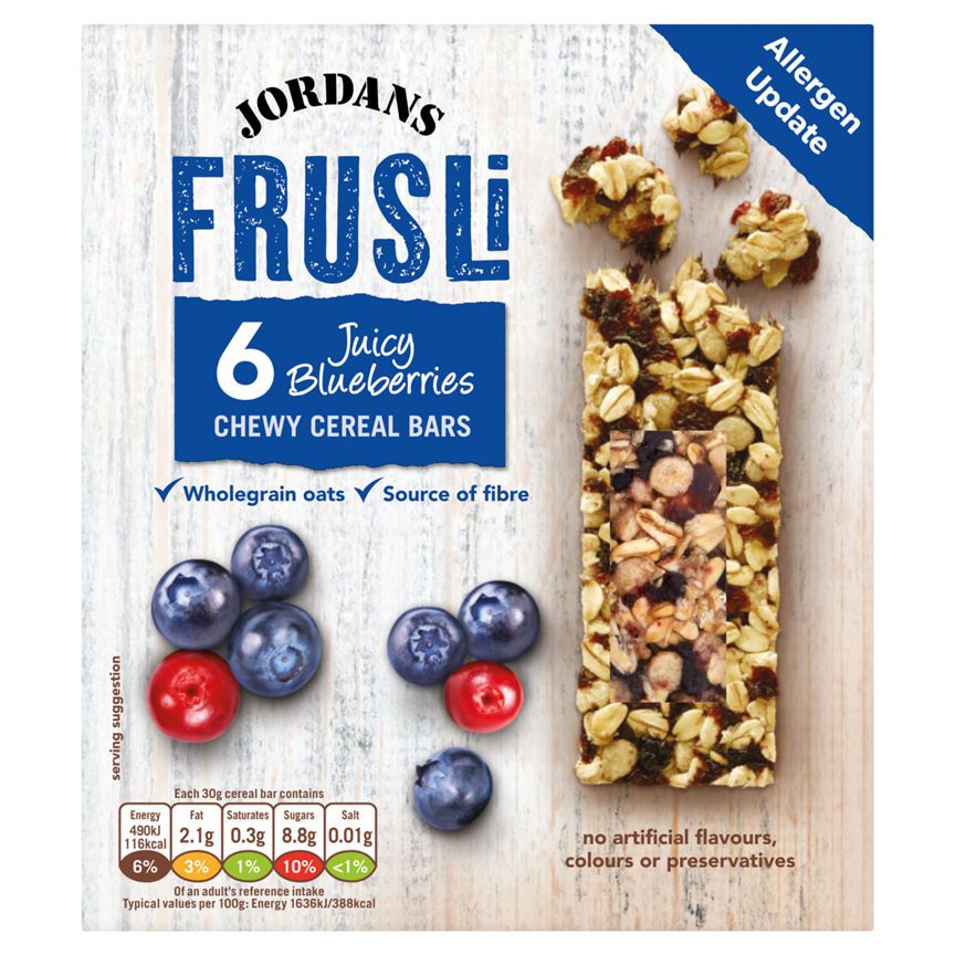 Jordans Frusli Blueberry Burst Cereal Bars Cereals ASDA   