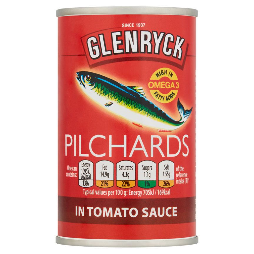 Glenryck Pilchards in Tomato Sauce