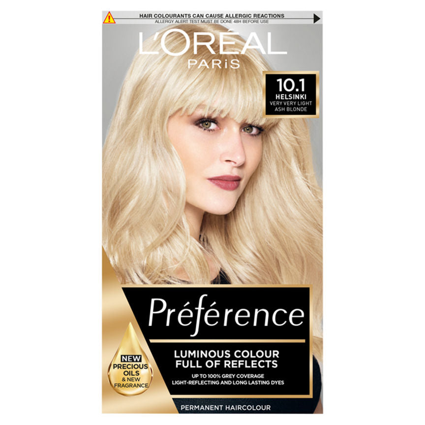 L'Oreal Preference Infinia 10.1 Helsinki Very Light Ash Blonde Hair Dye