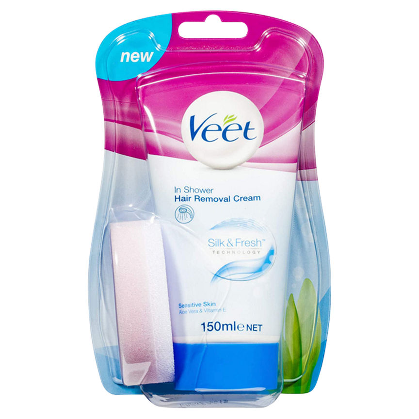 Veet In Shower Hair Removal Cream Body & Legs for Sensitive Skin 150ml