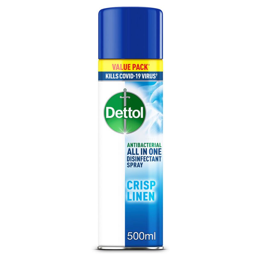 Dettol All-In-One Disinfectant Spray, Crisp Linen