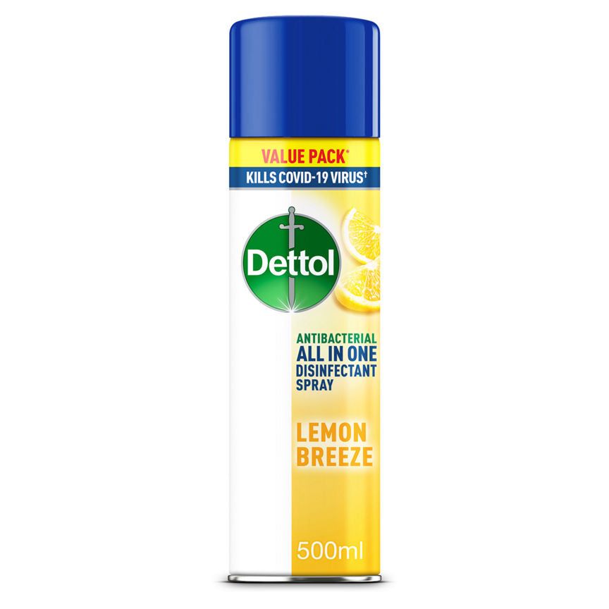 Dettol All-In-One Disinfectant Spray, Lemon Breeze