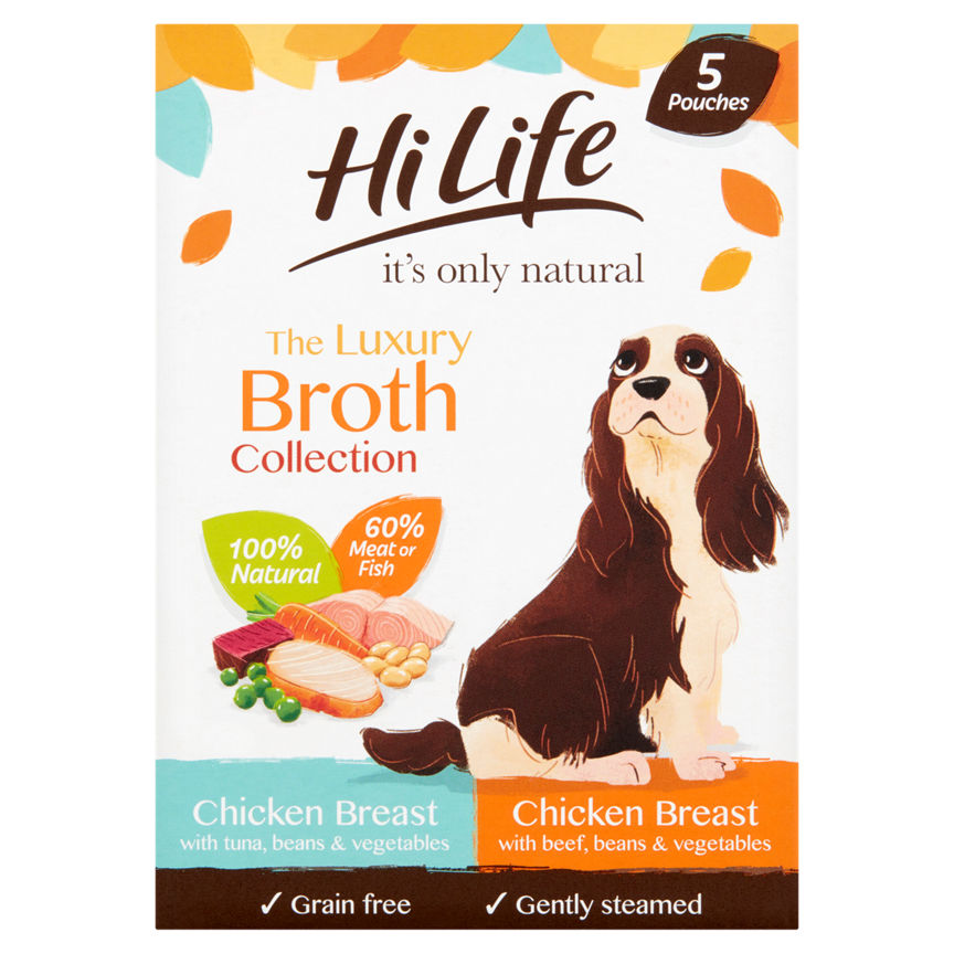 HiLife It's Only Natural Wet Dog Food The Luxury Broth Collection - McGrocer