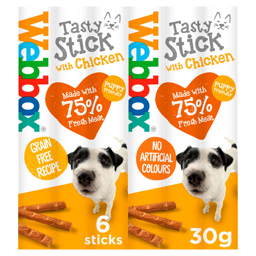 Webbox Dogs Delight Tasty Chicken Sticks Dog Treat 6 Pack